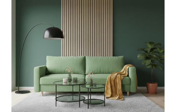 Sofa Harry letto 75 na sprężynach z funkcją spania i pojemnikiem